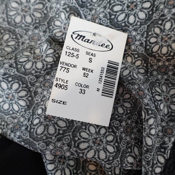 Moa Moa Womens Top Medium Black Babydoll Sheer Career Knit Statement Y2K NEW - Picture 5 of 10